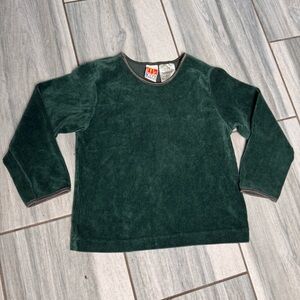 Girls McKids Vintage Green Corduroy Long Sleeve Shirt Size 3T